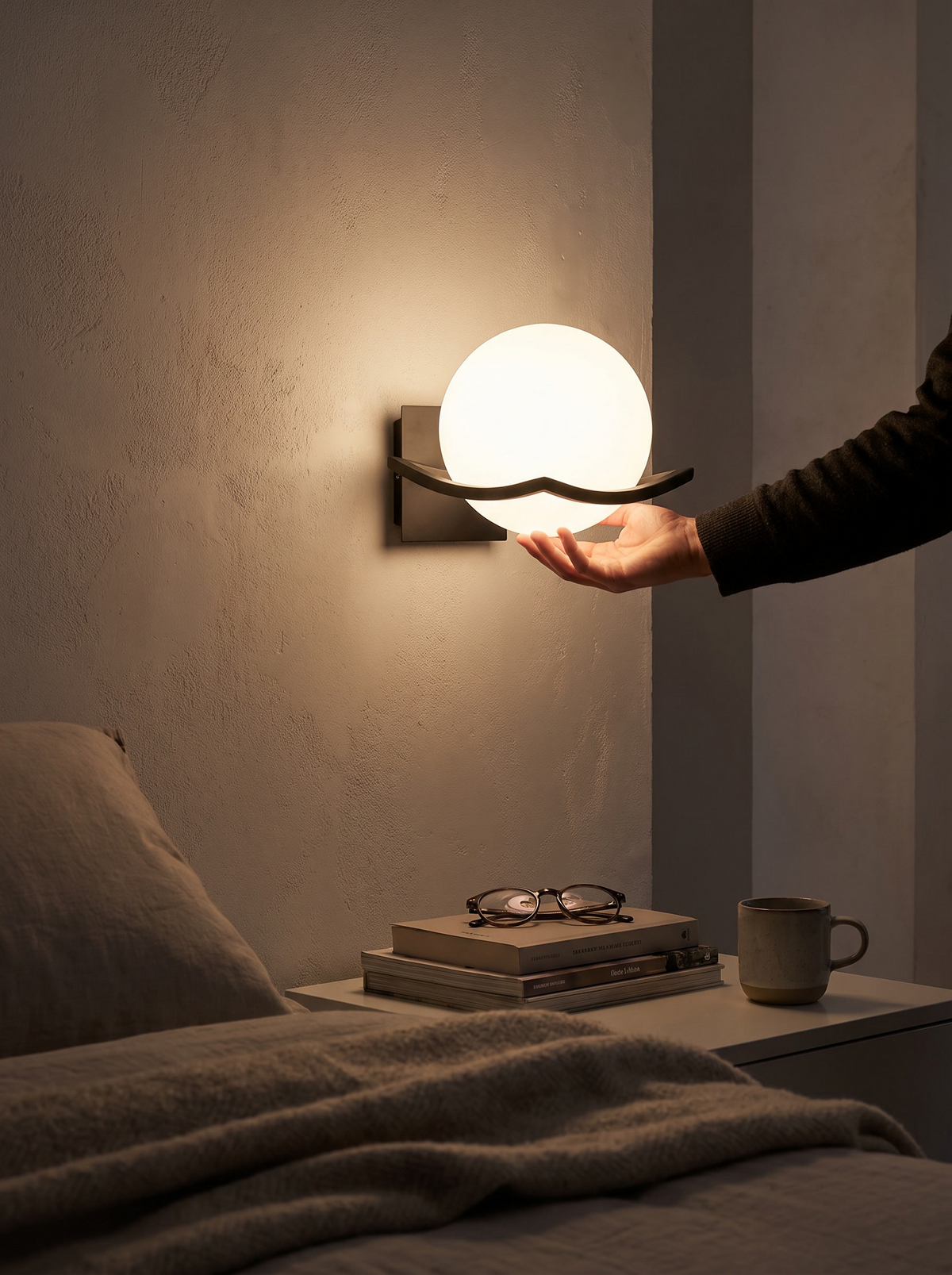 Makar globe sconce lifestyle 1