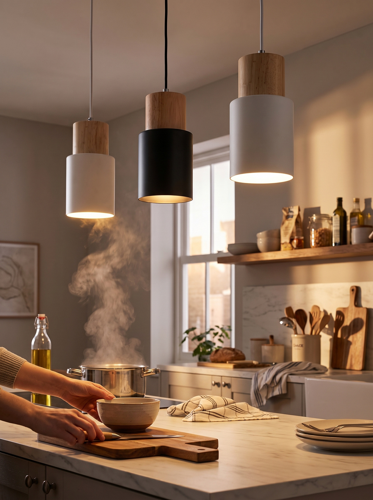 Macaron cylinder pendant lifestyle 3