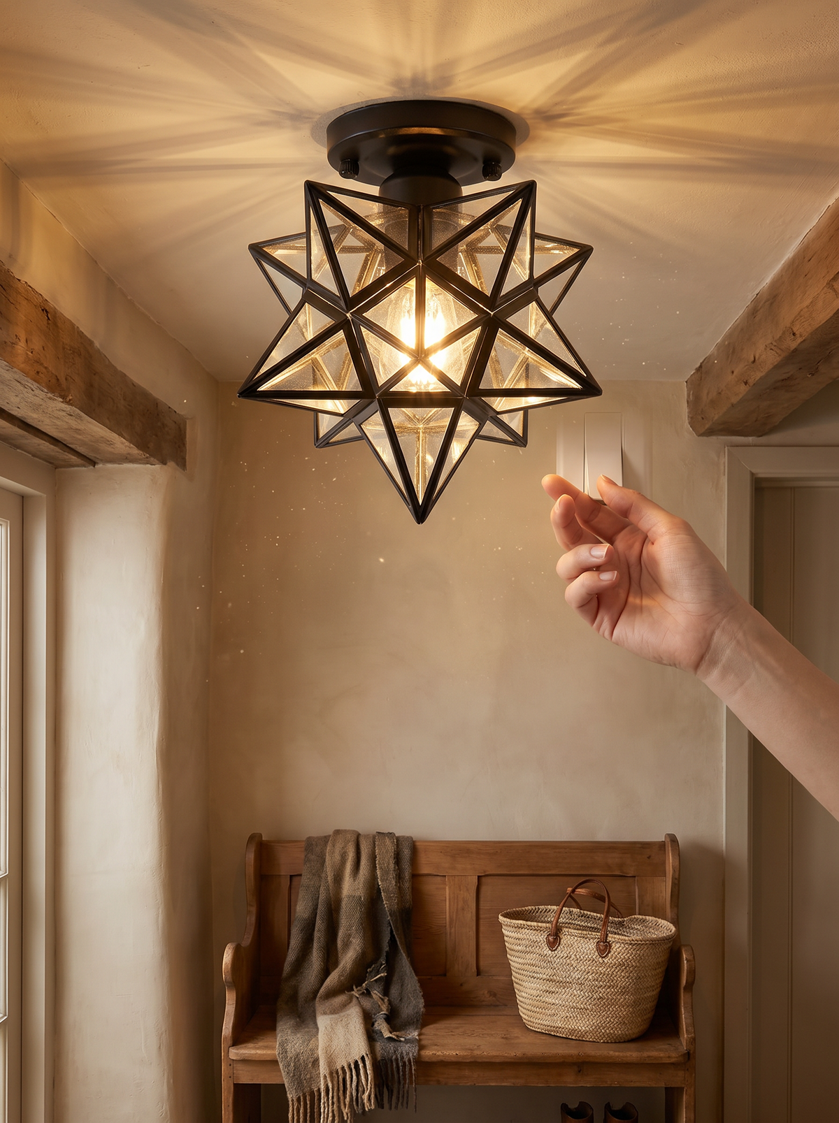 Xelio star ceiling lamp lifestyle 2