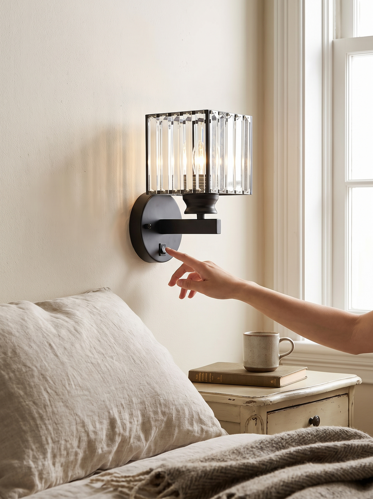 Crystal iron sconce lifestyle 2