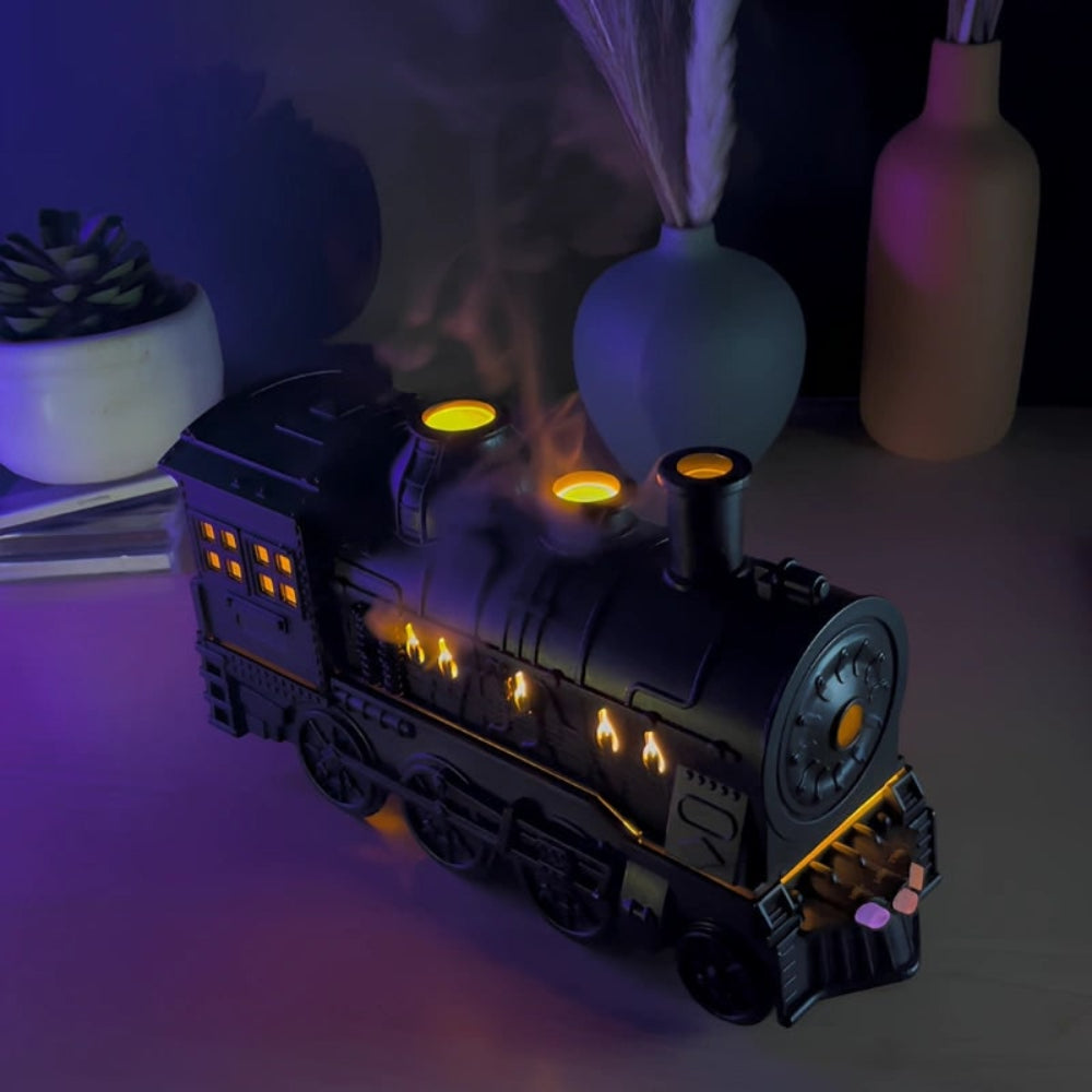 Humidifier Essential Oil Diffuser Train Plastic USB LED Night Light - Image 4