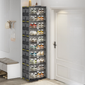 8 Tier Stackable Clear Shoe Storage