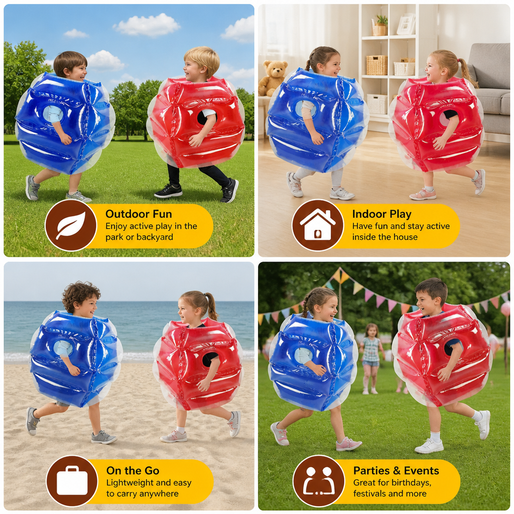 Inflatable Bumper Ball Suit Outdoor Fun Game - Image 4