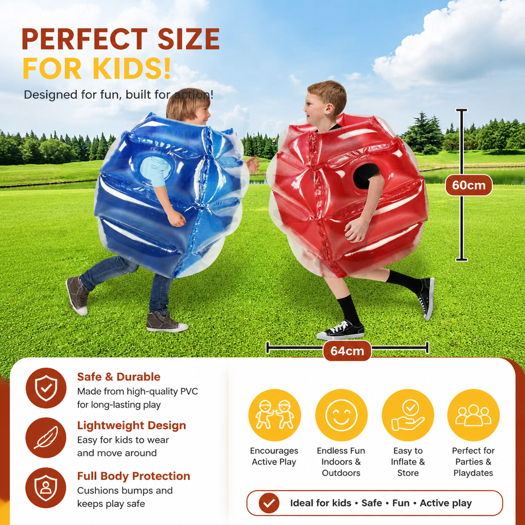 Inflatable Bumper Ball Suit Outdoor Fun Game - Image 6