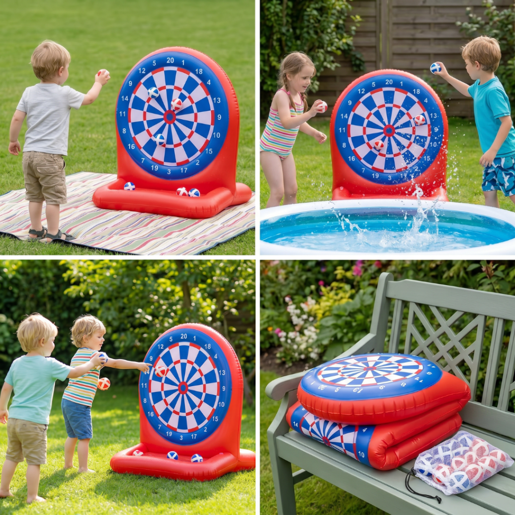 Inflatable Water Target Game Outdoor Fun Sticky Darts - Image 4
