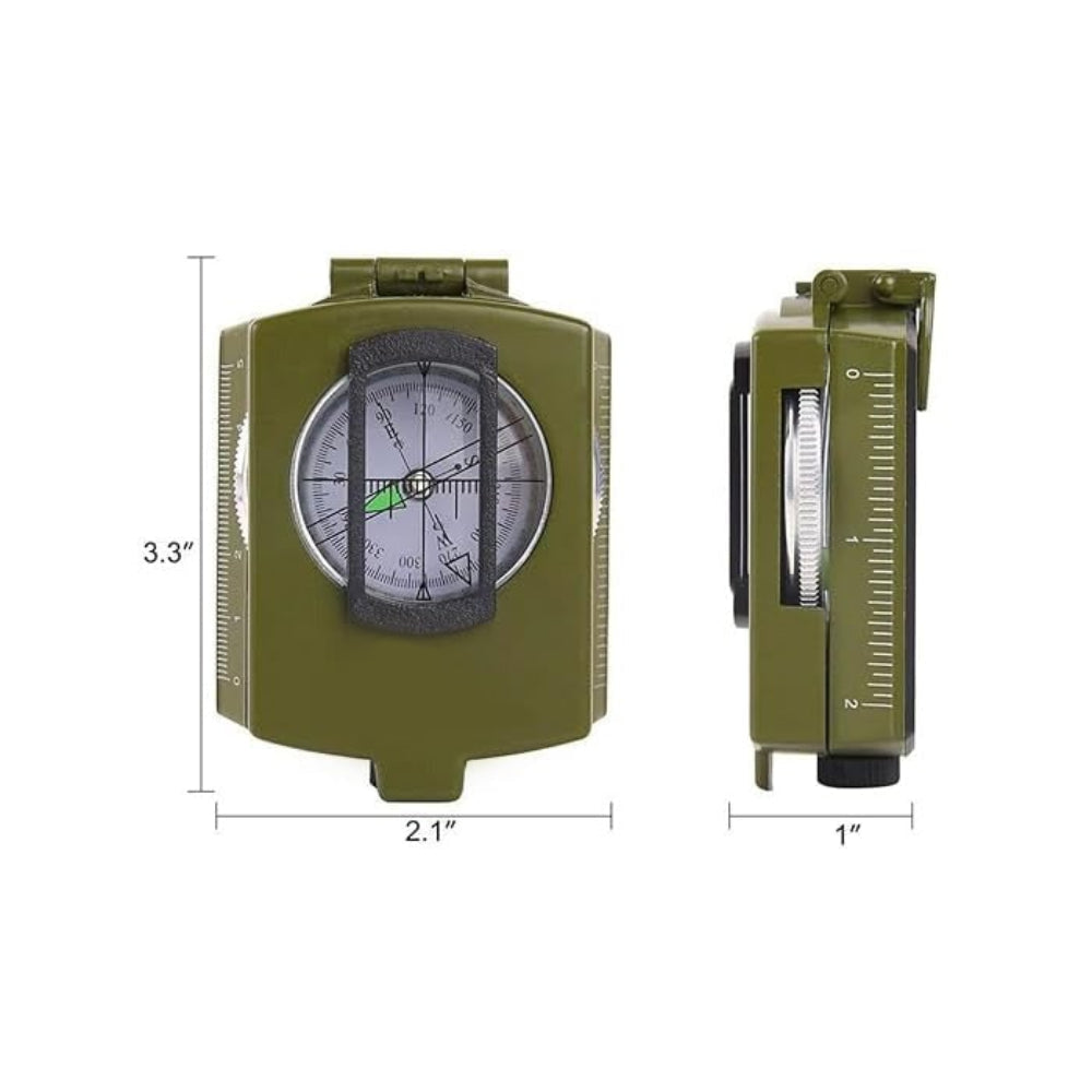 Lensatic Compass Outdoor Navigation Portable Hiking Tool - Image 13