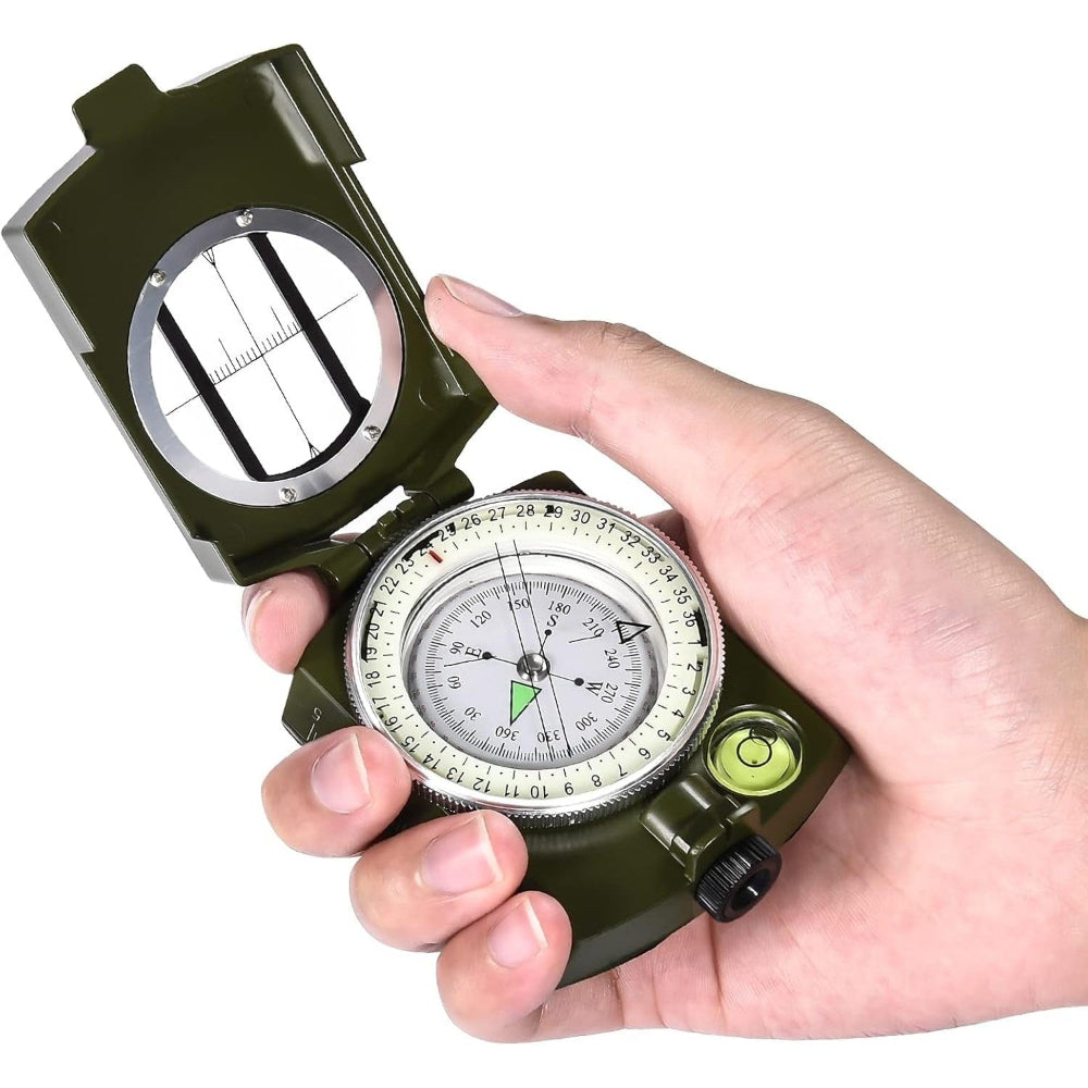 Lensatic Compass Outdoor Navigation Portable Hiking Tool - Image 2