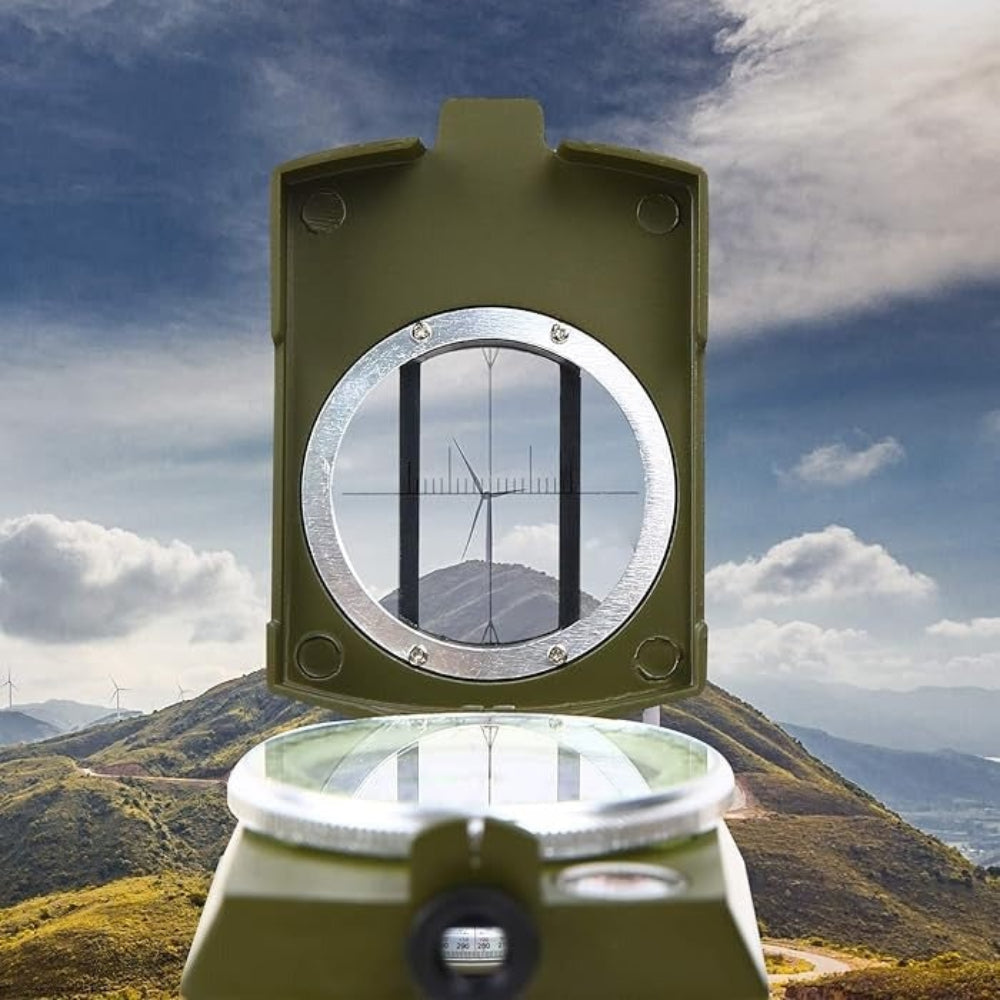 Lensatic Compass Outdoor Navigation Portable Hiking Tool - Image 3