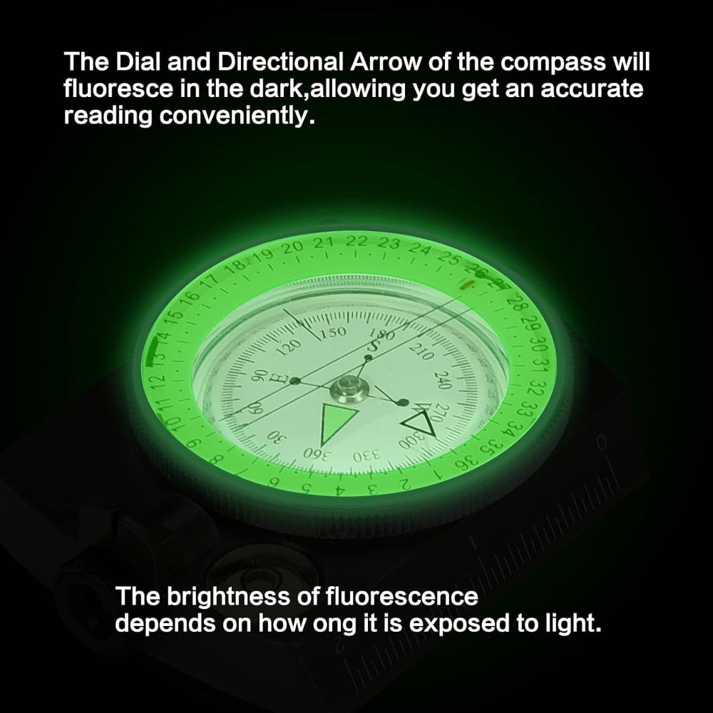 Lensatic Compass Outdoor Navigation Portable Hiking Tool - Image 4