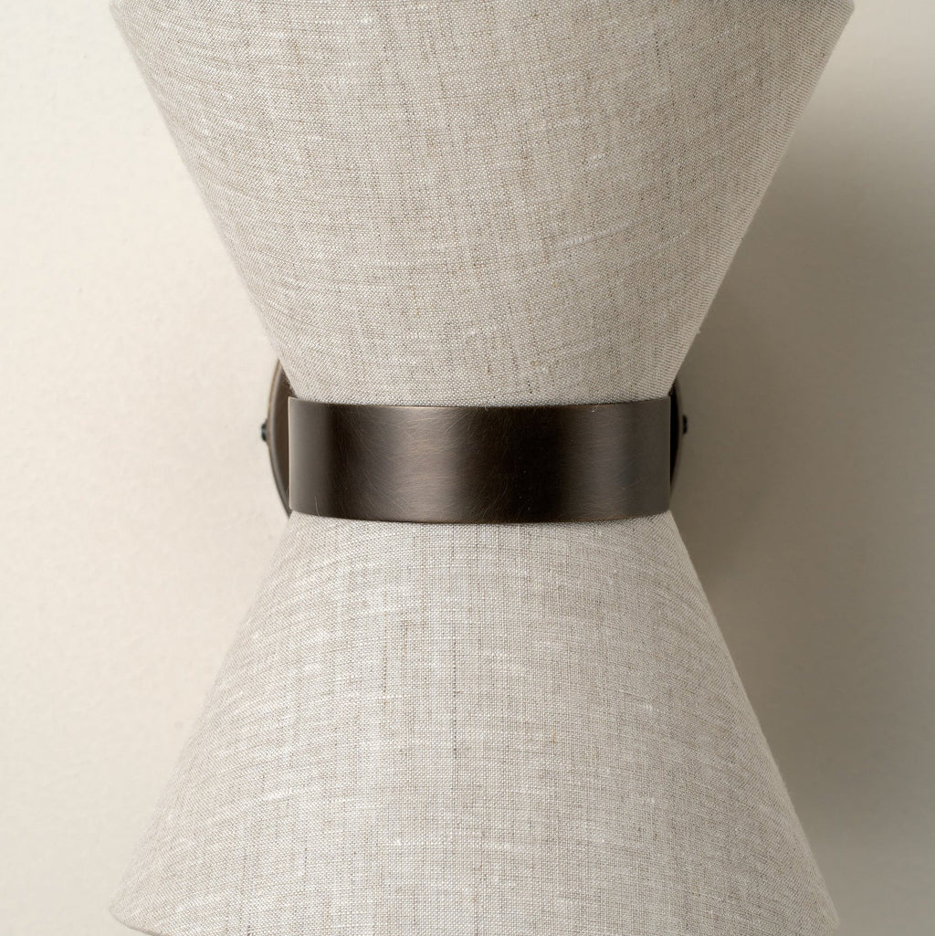 Bronze & Linen Wall Light