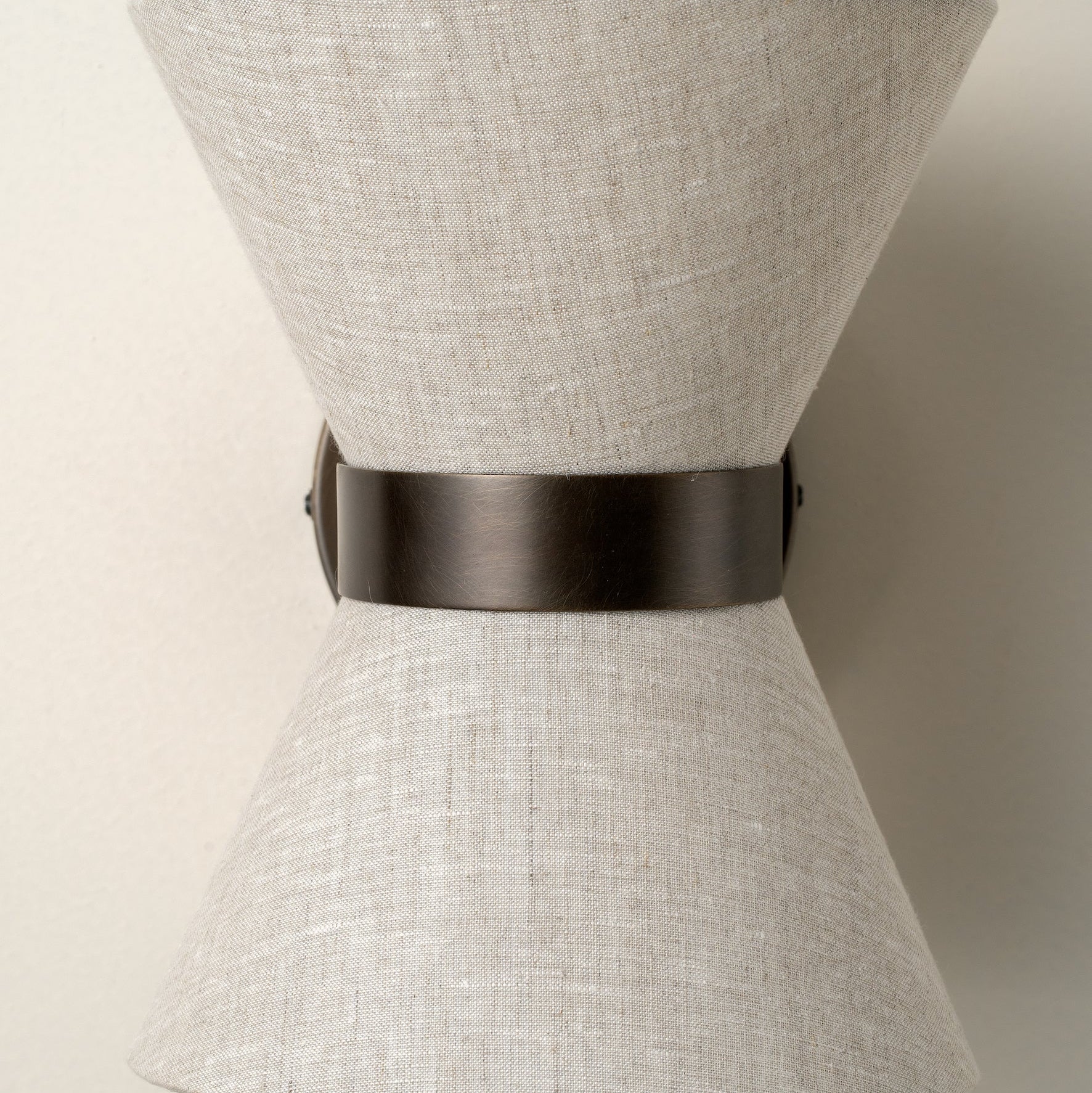 Bronze & Linen Wall Light