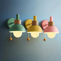 Nordic Wood Pull-Switch Wall Lamp