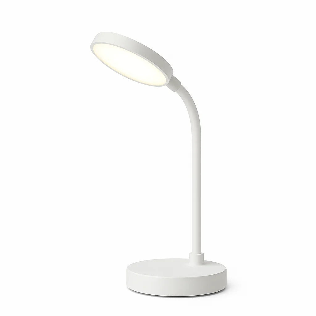 Swan-Neck LED Desk Lamp with USB