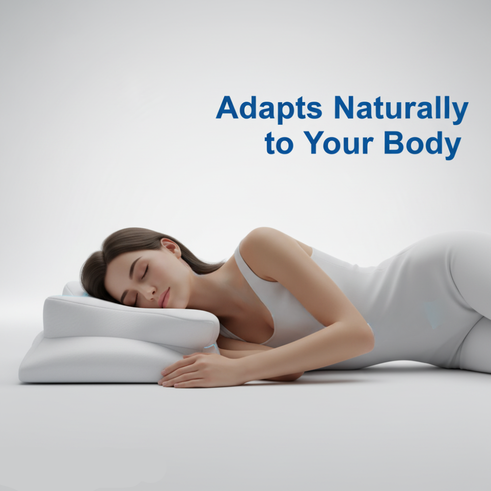 Memory Foam Ergonomic Sleep Support Pillow Anti Snore - Image 16