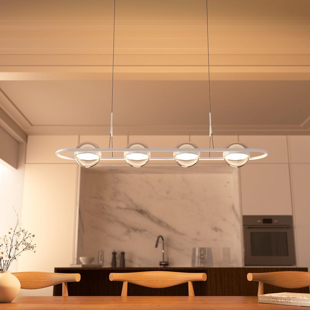 Modern Pendant Light Adjustable Sleek Design Dining Room - Image 10