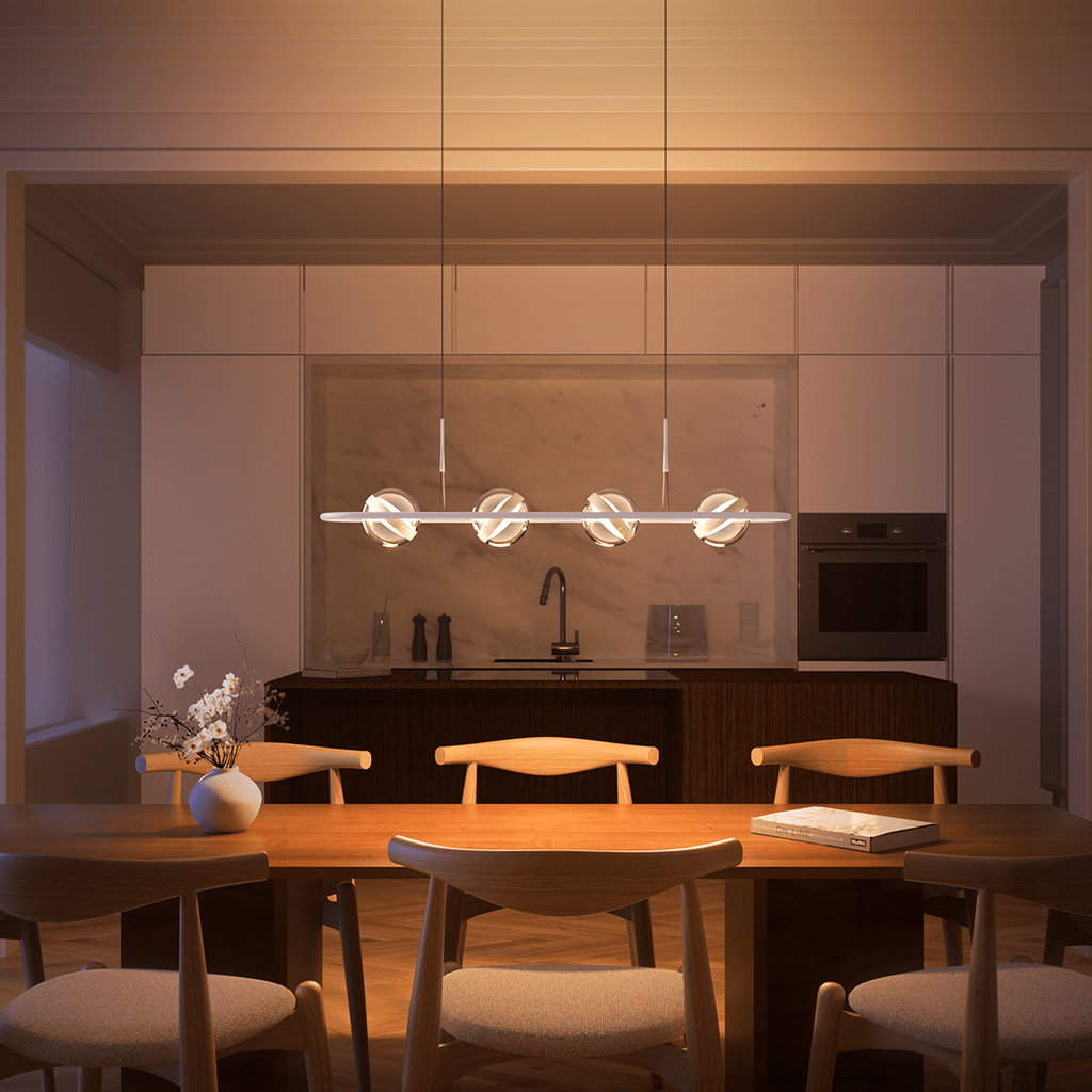 Modern Pendant Light Adjustable Sleek Design Dining Room - Image 13