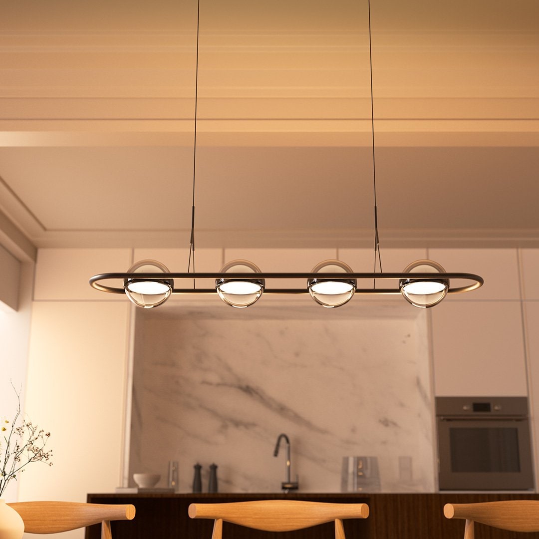 Modern Pendant Light Adjustable Sleek Design Dining Room - Image 3