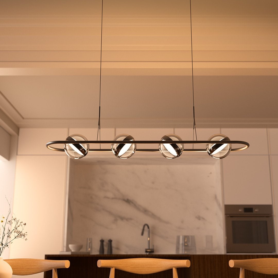 Modern Pendant Light Adjustable Sleek Design Dining Room - Image 4