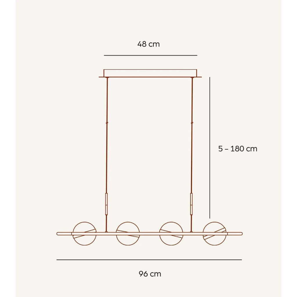 Modern Pendant Light Adjustable Sleek Design Dining Room - Image 9
