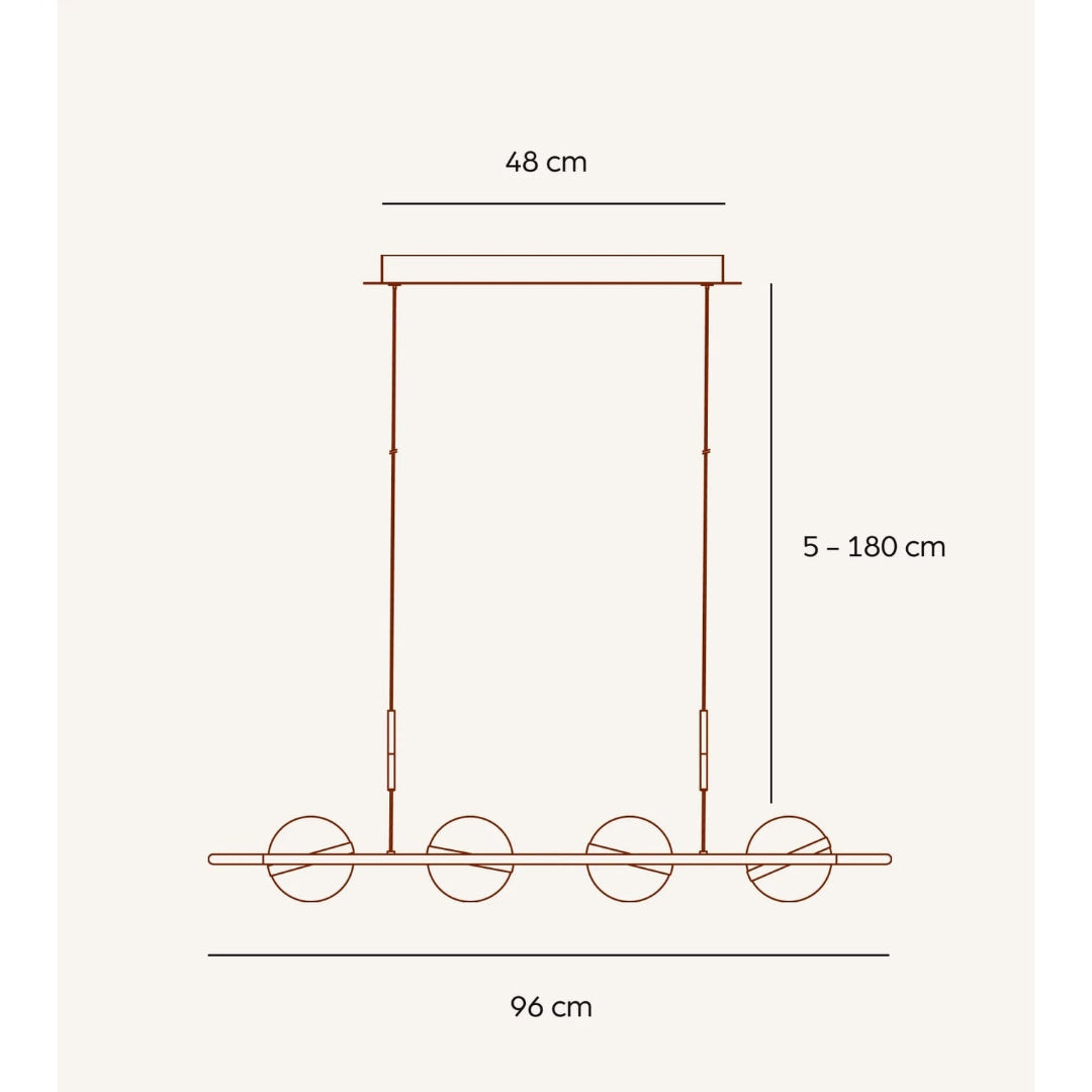 Modern Pendant Light Adjustable Sleek Design Dining Room - Image 9