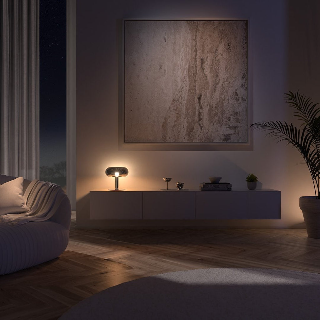 Modern Table Lamp Crystal LED Touch Dimmable Base Glass - Image 6
