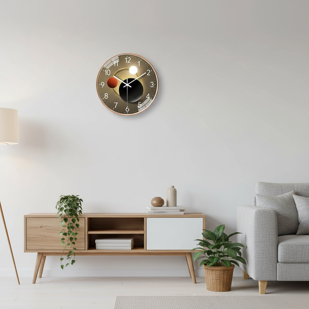 Modern Wall Clock Decorative Design Home Accent Piece - Image 5