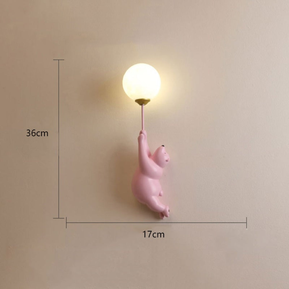 Modern Wall Lamp Cute Bear Design Home Decor Accent - Image 12