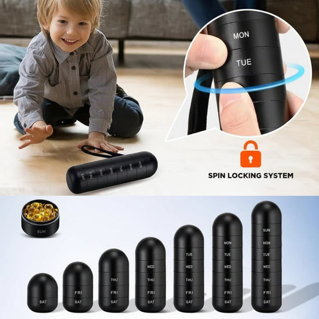 Pill Organizer Portable Case Travel Friendly Design - Image 11