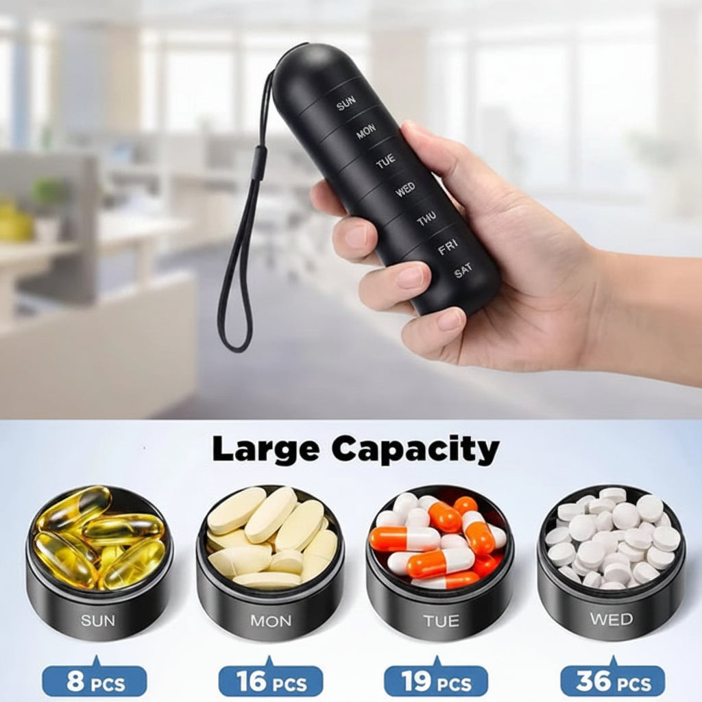 Pill Organizer Portable Case Travel Friendly Design - Image 7
