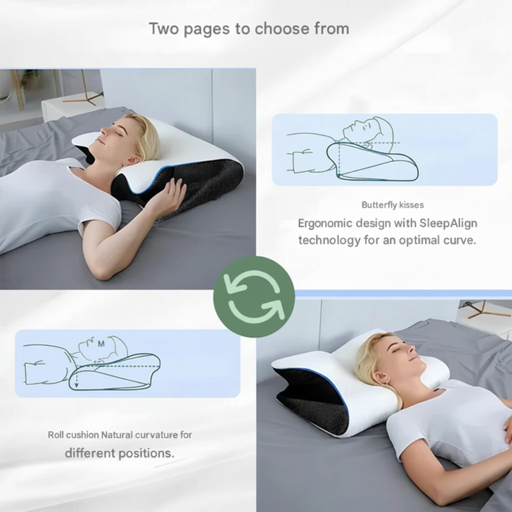 Pillow Side Sleepers Memory Foam Ergonomic Design - Image 6