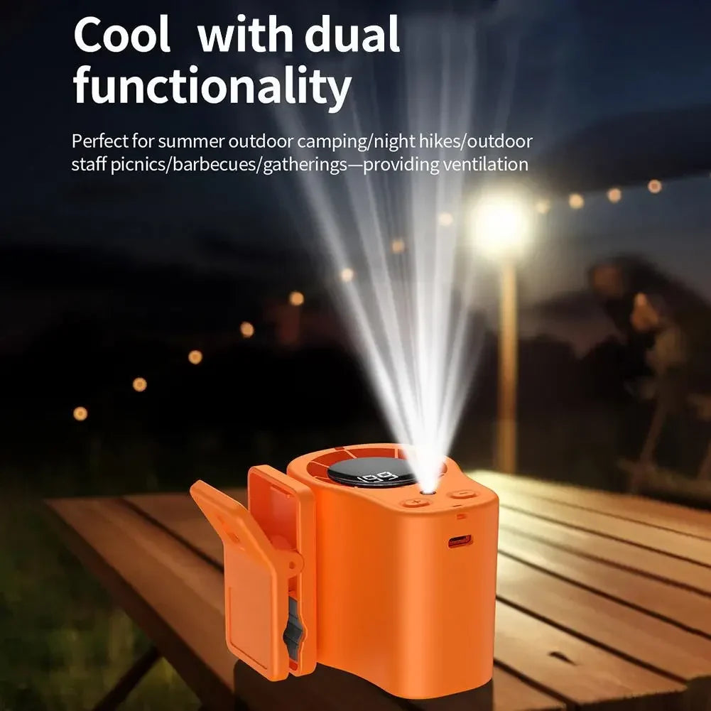 Portable Desk Fan Clip-On Outdoor Usb Rechargeable Fan - Image 2