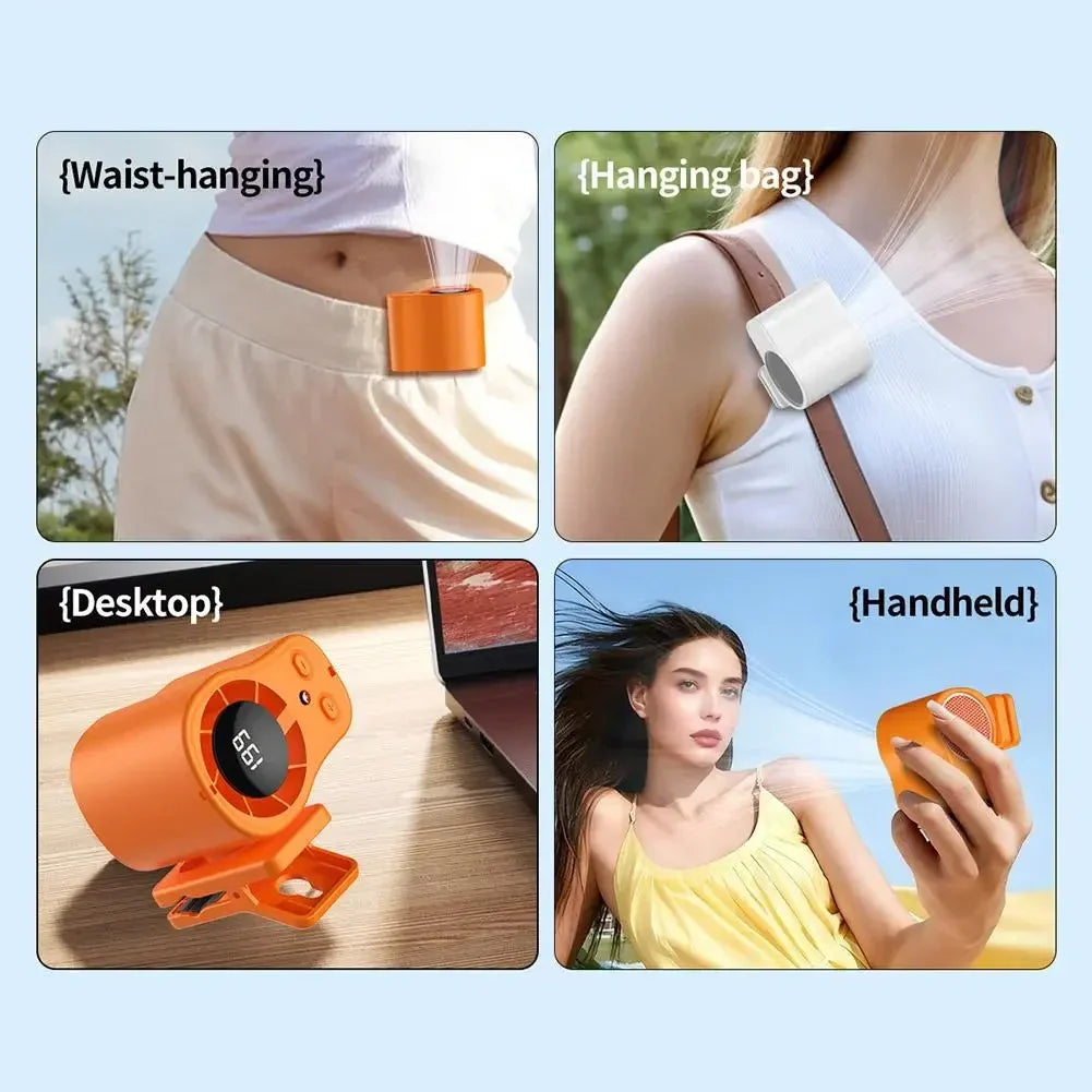 Portable Desk Fan Clip-On Outdoor Usb Rechargeable Fan - Image 6