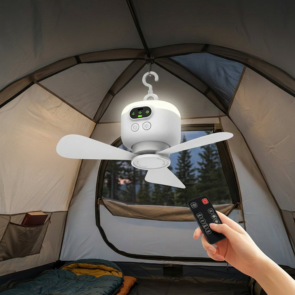 Portable Fan Camping Remote Control Hanging Hook - Image 3