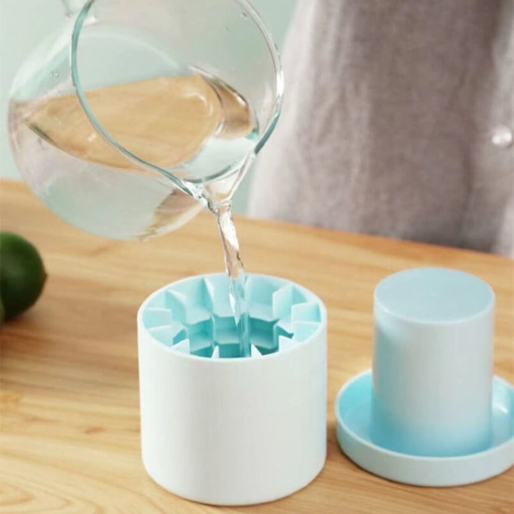 Portable Ice Maker Tray Compact Stackable Lidded Easy To Use - Image 5