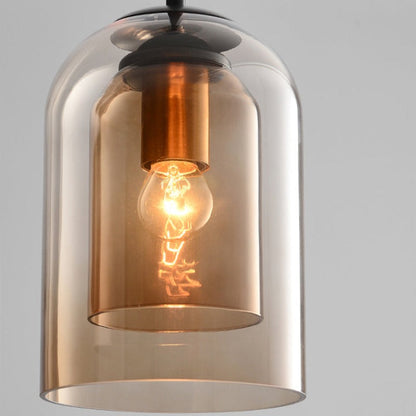 Mica Double Glass Pendant Lamp