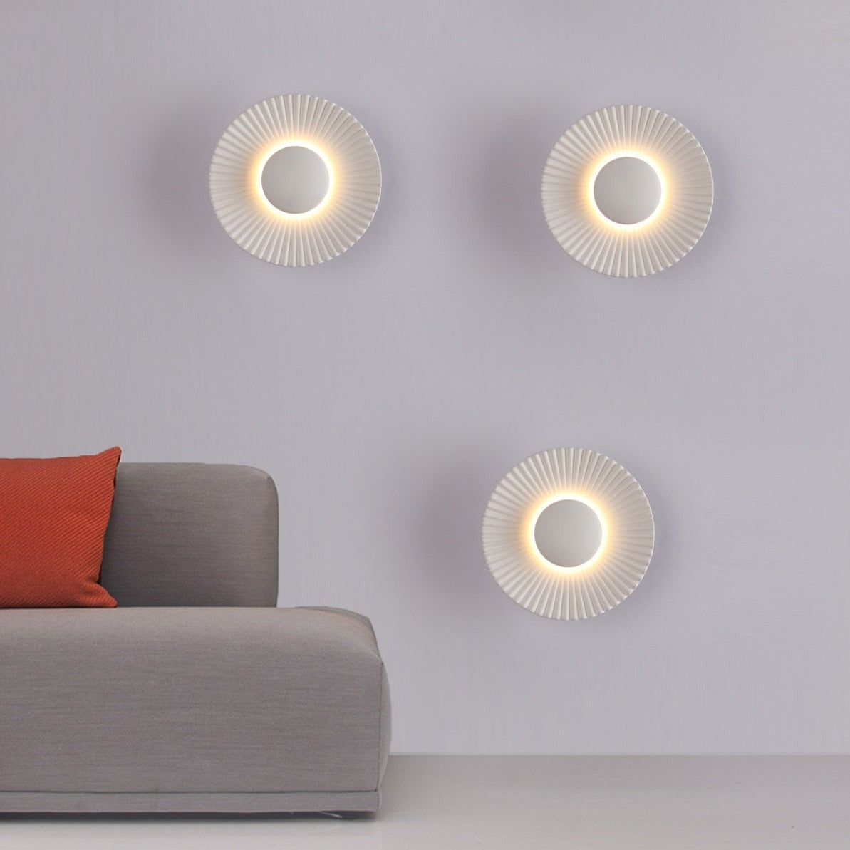 Hasna SunRay Metallic Wall Lamp