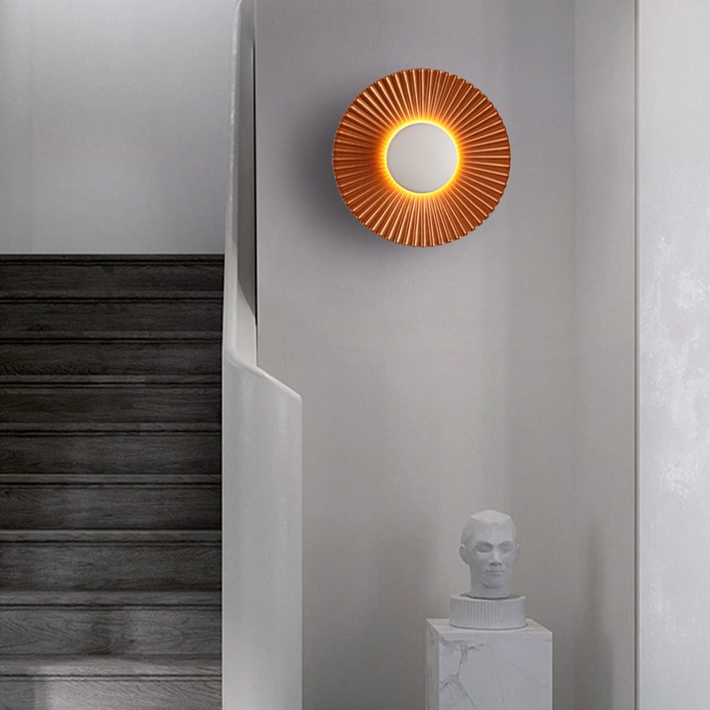 Hasna SunRay Metallic Wall Lamp