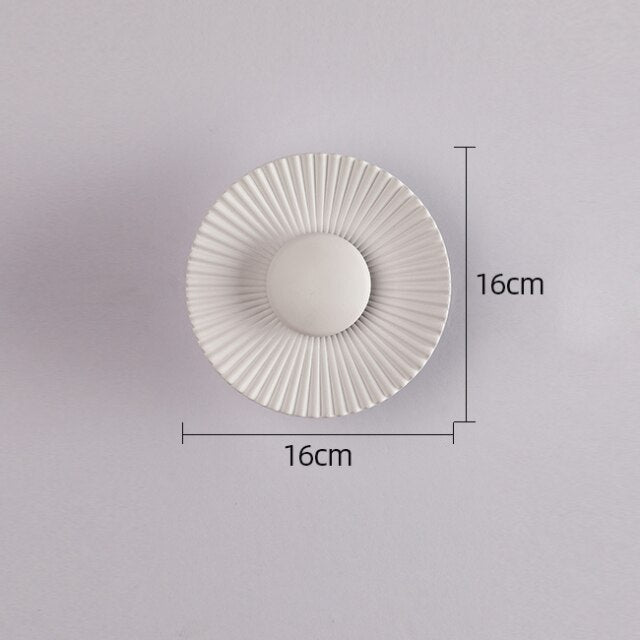 Hasna SunRay Metallic Wall Lamp