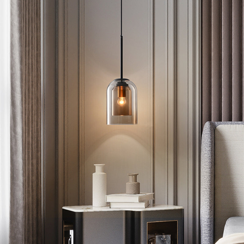 Mica Double Glass Pendant Lamp