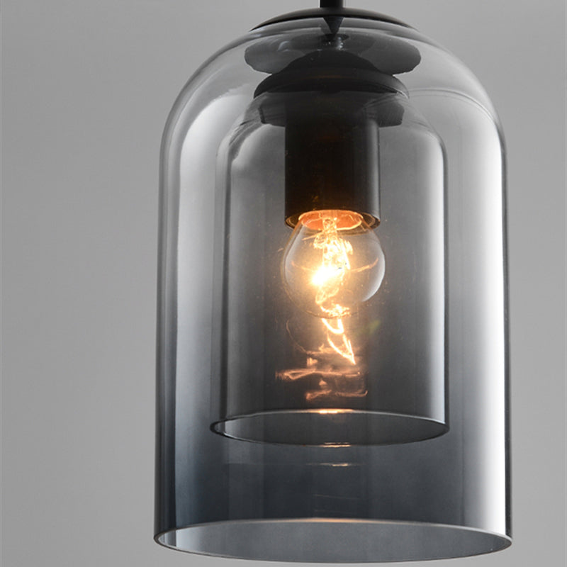 Mica Double Glass Pendant Lamp