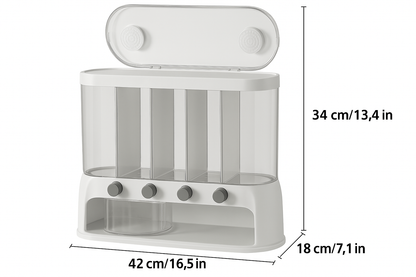Multi Compartment Airtight Grain Container