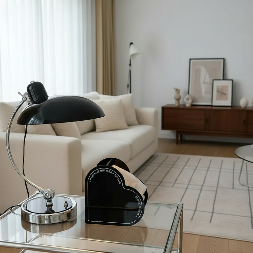 ScandiArc Curved Table Lamp