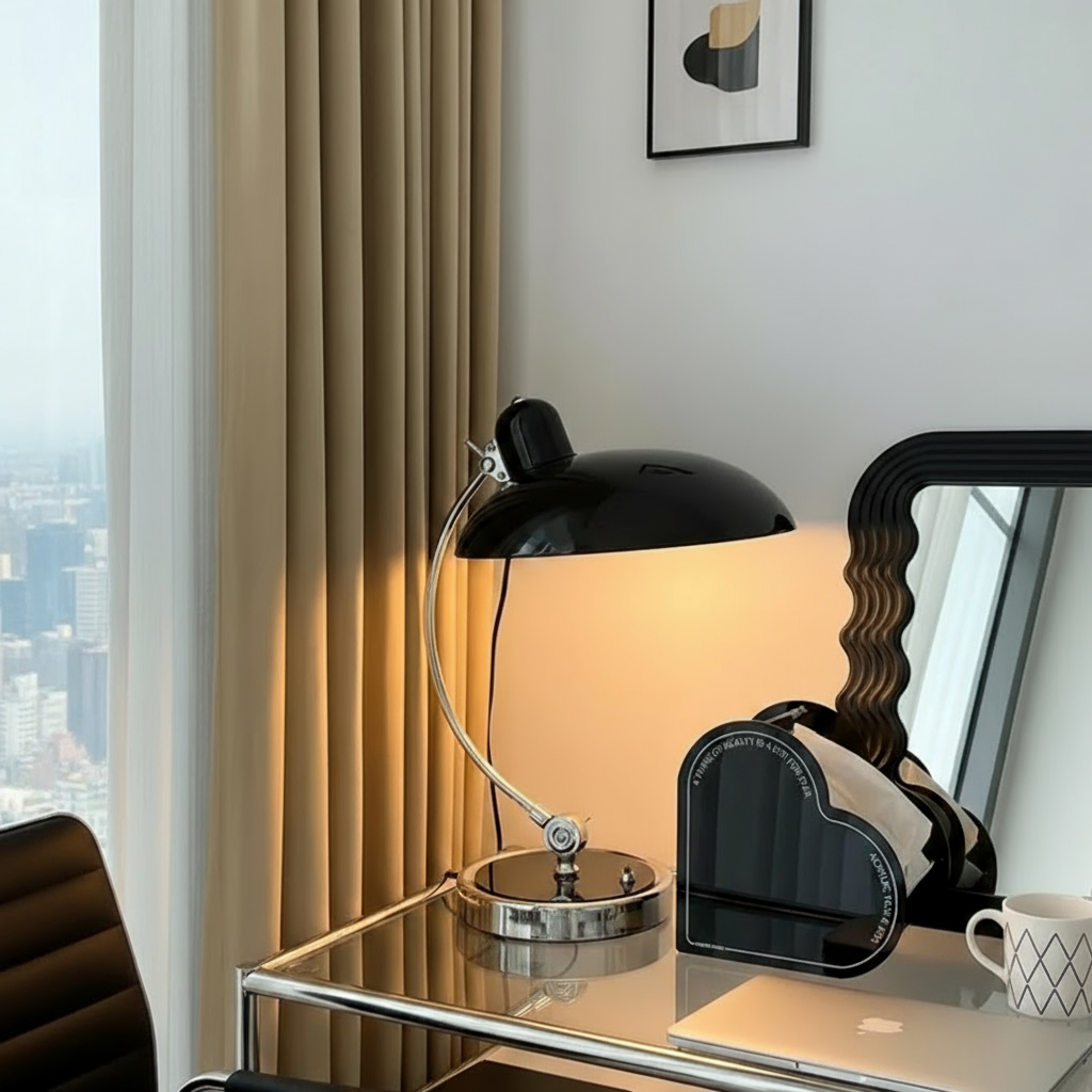 ScandiArc Curved Table Lamp