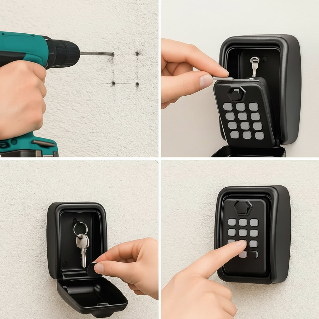 Waterproof Wall Mounted Key Lock Box