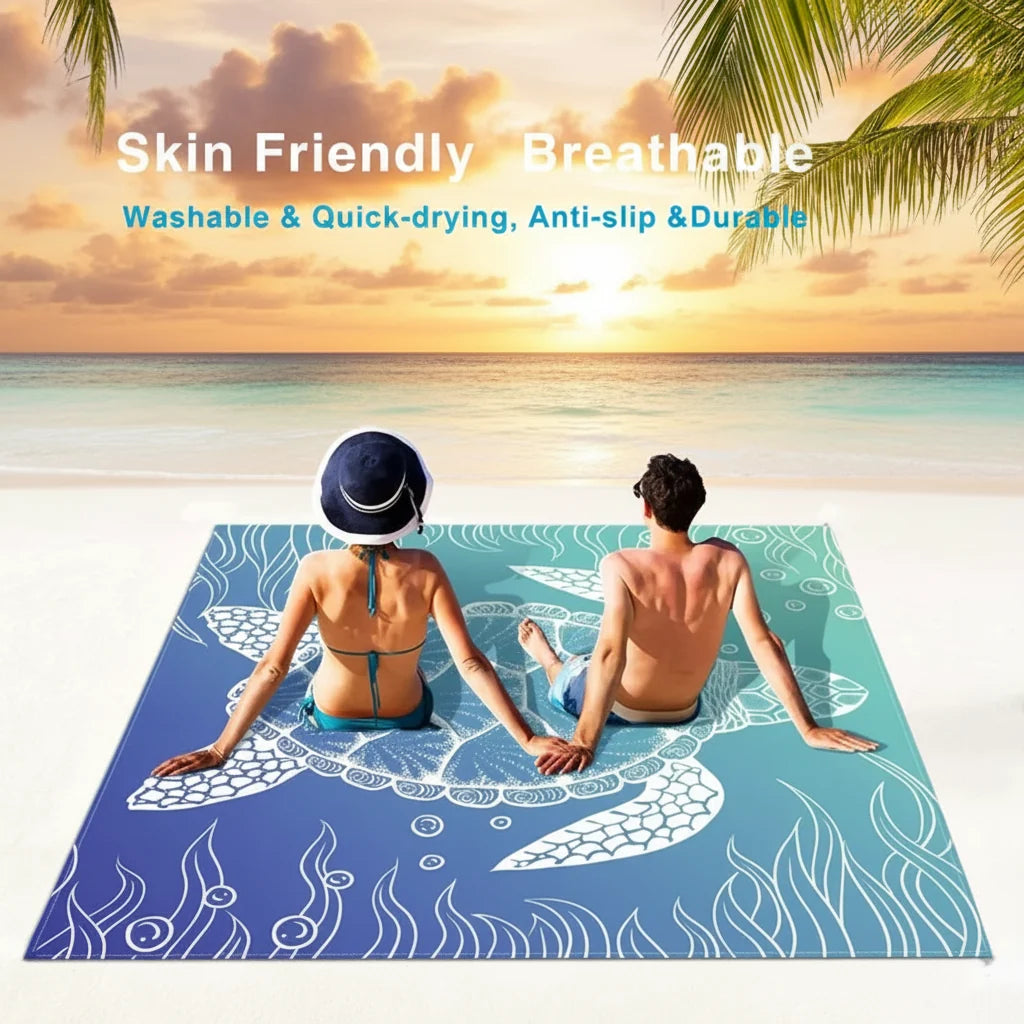 Sandproof Beach Blanket Outdoor Travel Picnics - Image 5