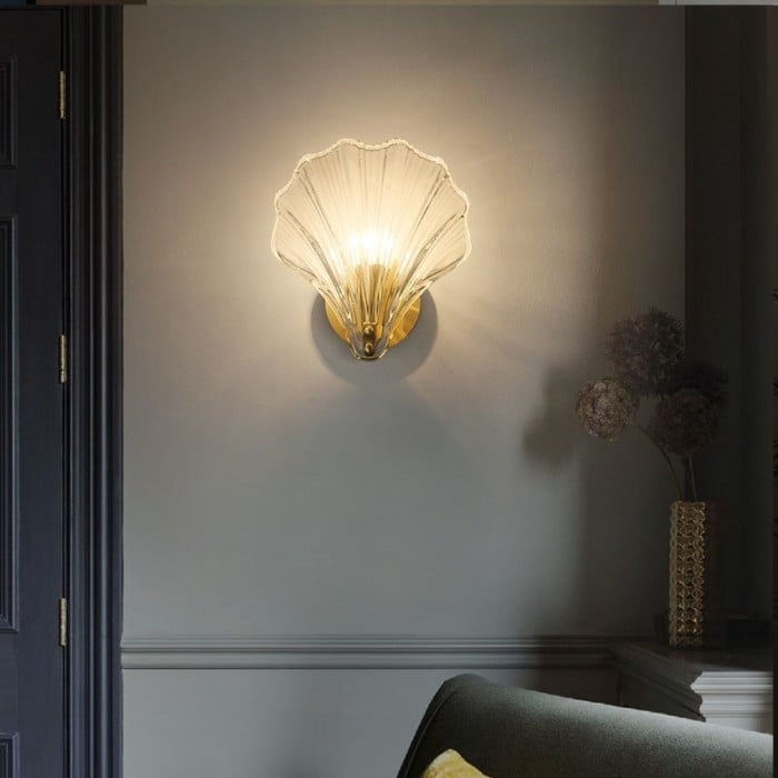Marina Shell Glass Wall Light