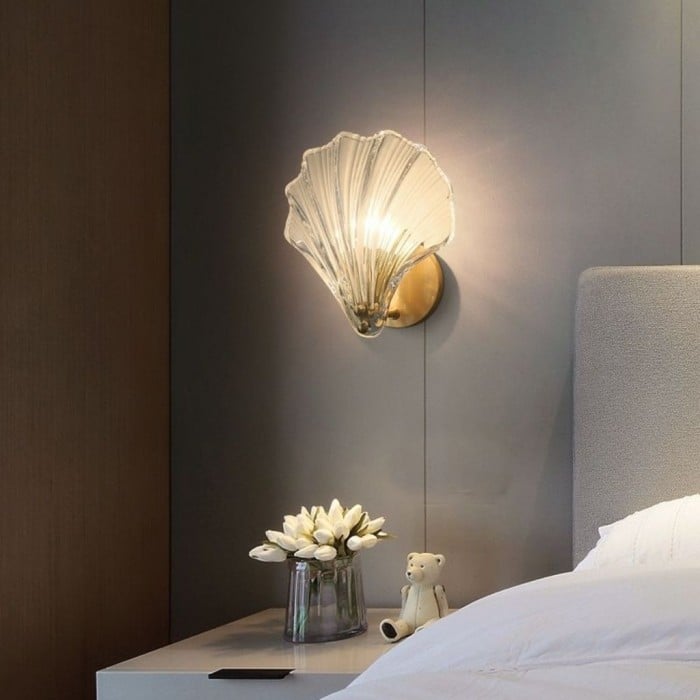 Marina Shell Glass Wall Light