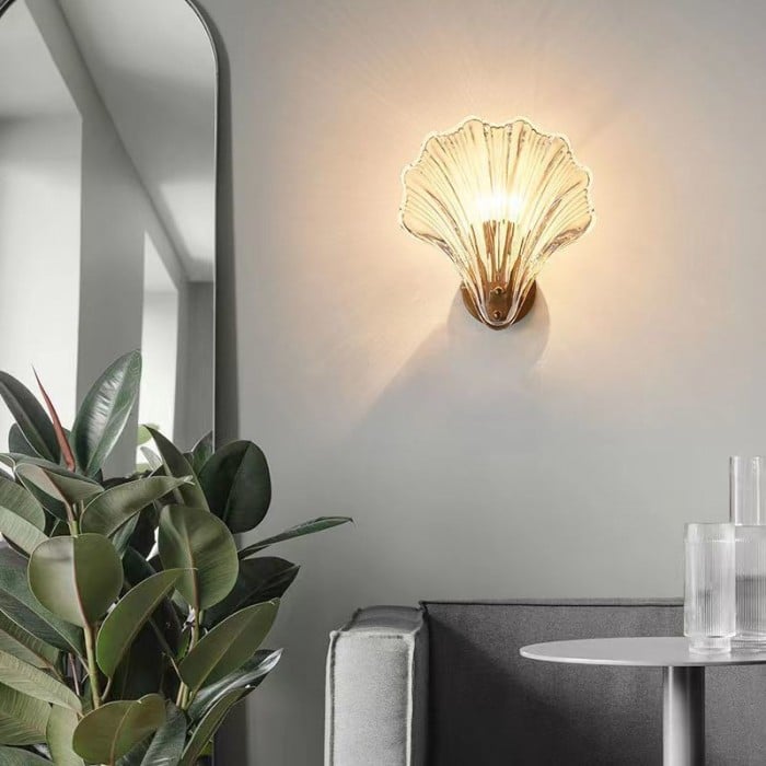 Marina Shell Glass Wall Light