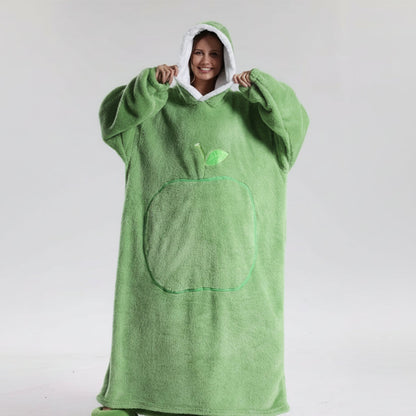 Snuggie Wearable Blanket Hooded Cozy Winter Hooded Throw - Image 9