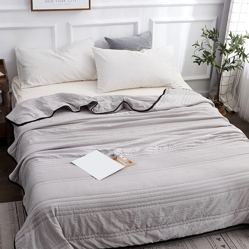 Soft Summer Cooling Blanket Gentle Skin Bed Blanket Hot Sleepers - Image 6